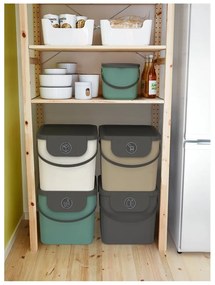 Coș de gunoi pentru deșeuri sortate din plastic reciclat 40 l Albula - Rotho