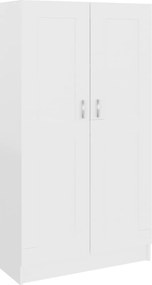 vidaXL Bibliotecă, alb, 82,5 x 30,5 x 150 cm, lemn prelucrat