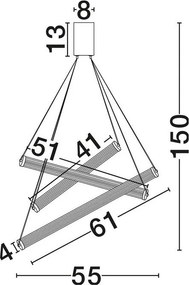Lustra LED suspendata ELIOT