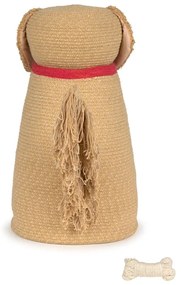 Coș de jucării pentru copii bej din material textil 40x30x55 cm Luna – Lorena Canals