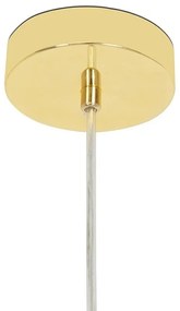 Lustra moderna cu 20 de surse de lumina LINEA Oval 120 auriu