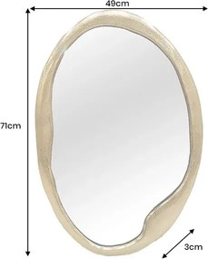 Oglinda decorativa Portrait 70cm auriu A-46098 VC