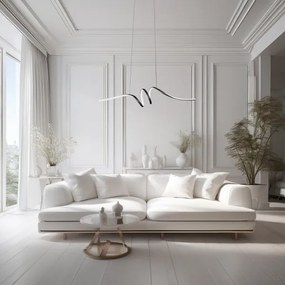 Lustră LED pe cablu LOOP LED/28W/230V negru