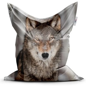 Sac de șezut Classic lup 2 - pentru copii, gri