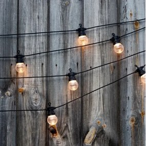 Lanț LED de exterior STRING 5m 10xLED/0,4W/24/230V 3000K IP44