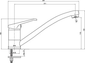 Lobo Baterie pentru bucătărie Finisaj: Crom BYU_060M