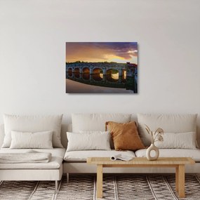 Tablou pe sticlă cu pod (70x50 cm)