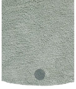 Covor pentru copii verde deschis lavabil/țesut manual din bumbac ø140 cm Round Dot Blue Sage – Lorena Canals