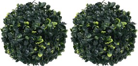 vidaXL Bile de arbuști cimișir artificiali, 2 buc., 22 cm