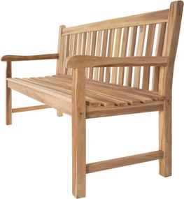 Bancă de grădină din lemn masiv DIVERO 3 locuri 150 cm