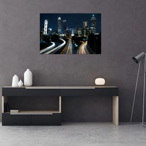 Tabloul metropolei nocturne (90x60 cm)
