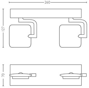Philips 53192/48/P0 - Spot LED MILLENNIUM 2xLED/4,5W/230V