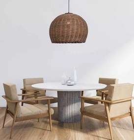 Lustra design natural din ratan Parni natur 65cm
