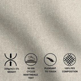 Pat boxspring bej cu spațiu de depozitare 180x200 cm Blend – Maison de Rêve