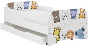 Pătuţ frumos 160 x 80 cm cu animale