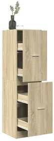 vidaXL Dulap de farmacie, stejar sonoma, 40x41x144,5 cm lemn prelucrat