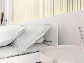 Pat IKAROS DOUBLE 80 x 200 cm, albă Saltea: Matrace Sommera 18 cm, Somiera: cu somiera din laturi