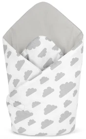 Păturică de înfășat Bellatex Clouds gri , 75x 75 cm