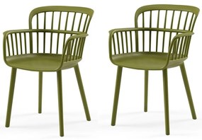 Set de scaune de sufragerie Eva Khaki, 2 buc.