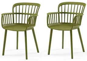 Set de scaune de sufragerie Eva Khaki, 2 buc.