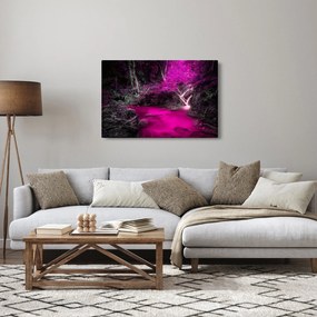 Tablou - Pădure roz (90x60 cm)