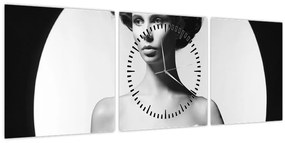 Tablou - Nud feminin (cu ceas) (90x30 cm)