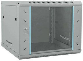 vidaXL Dulap de rețea cu depozitare Gri 60 x 60 x 50 cm Oțel