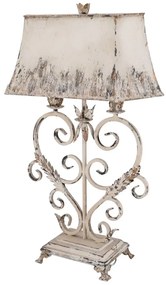 Lampa Shabby Chic Heart rasina si metal h 78 cm