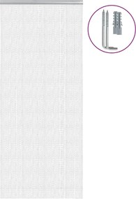 vidaXL Paravan de ușă cu lanț, 90x212 cm, aluminiu