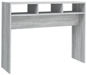 815940 vidaXL Măsuță consolă, gri sonoma, 105x30x80 cm, lemn prelucrat