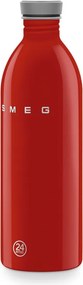 Sticla Smeg Urban WBF02RD, 1 l, Inchidere ermetica, Fara VRA, Otel inoxidabil, Rosu