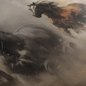 Tablou - Pictură în ulei de cai (90x60 cm)