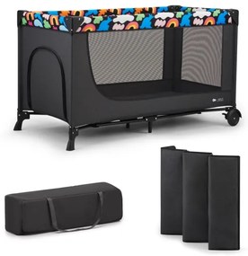 Pătuț de voiaj KINDERKRAFT JOY 2 Happy shapes