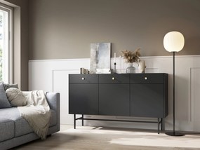 Comodă Desanta 3D3SZ (negru). 1082791