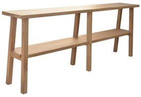 Consola natur din lemn de stejar reciclat, double, Anatole