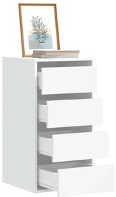 vidaXL Dulap colț cu sertare alb 40x41x76 cm lemn prelucrat