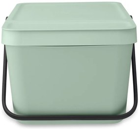 Cos depozitare sau reciclare Brabantia Sort&Go 1006311, 20 L,  22,5x45x28 cm, Stivuibil, Plastic, Verde deschis
