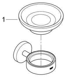 GROHE 41193DC0 - Săpunieră cu suport START, inox
