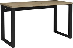 Birou MARO – 135x65x75.2 cm – Stejar Artisan / Negru