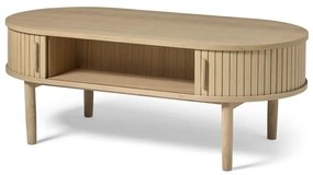 Măsuță de cafea în culoare naturală cu aspect de lemn de stejar 60x120 cm Meta – Unique Furniture