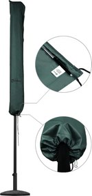 Husa umbrela Poliester Verde 136 x 235/25 cm