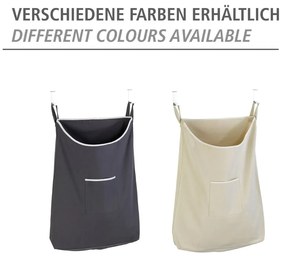 Coș de rufe suspendat Wenko Door Laundry, gri