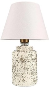 Lampă de masă RAMZES 1xE27/40W/230V alb/bej