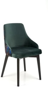 Scaun Endo velvet verde/negru Blu78