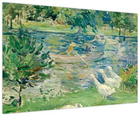 Tablou - Berthe Morisot, Girl in a Boat with Geese, reproducere (90x60 cm)