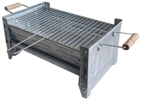 Gratar de picnic portabil Mr. Selo®, Pliabil, pentru camping si pescuit, Dimensiuni 40x25 cm, Geanta depozitare Inclusa