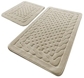 SET 2x covoraș pentru baie BAMBI 60/100 cm bej