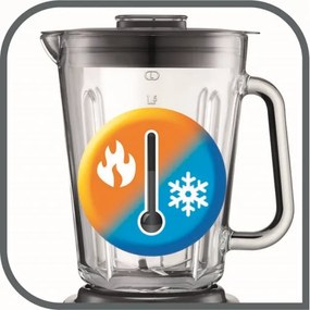 Blender 2 l PERFECTMIX+ 1200W/230V crom/negru Tefal