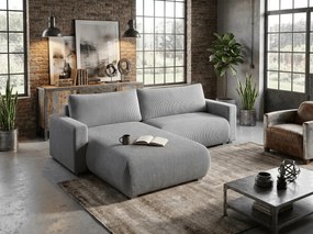 Coltar extensibil TAFIRA, gri deschis, colt interschimbabil