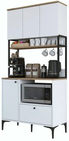 Dulap Jesy Walnut și Alb